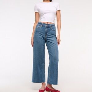 Abercrombie & Fitch crop wide leg